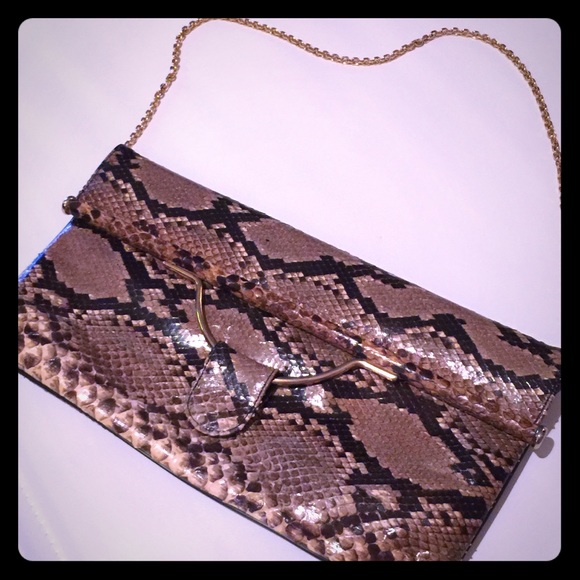 Vintage Caprice genuine python clutch shoulder bag - Picture 5 of 8